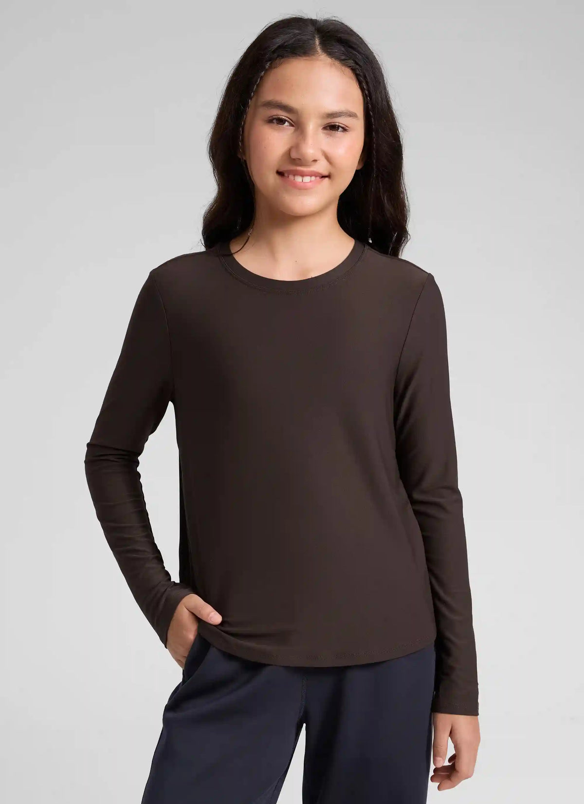 Girls Cloudweight Side Slit Long Sleeve