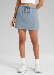Stretch Drawstring Liner Skirt 15'' - 5 Pocket