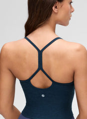 Low Cut U Neck Y Back Shelf Bra Tank