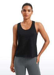 Pima Cotton Sleeveless  Scoop Neck Tank