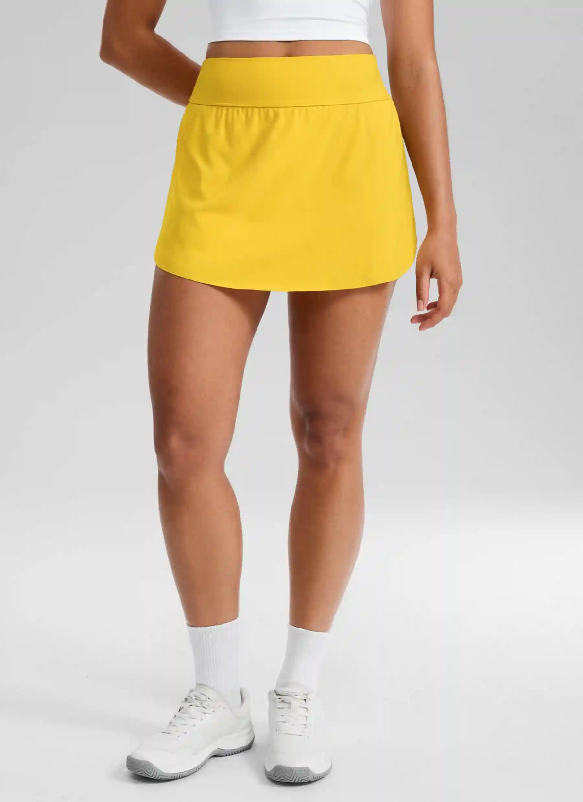 A Line High Rise Pocket Side Slit Skirt 14.5''