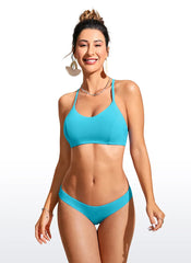 Sunshine Lace Up Strappy Bikini Top