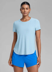 Cloudweight Crewneck Side Slit Short Sleeve