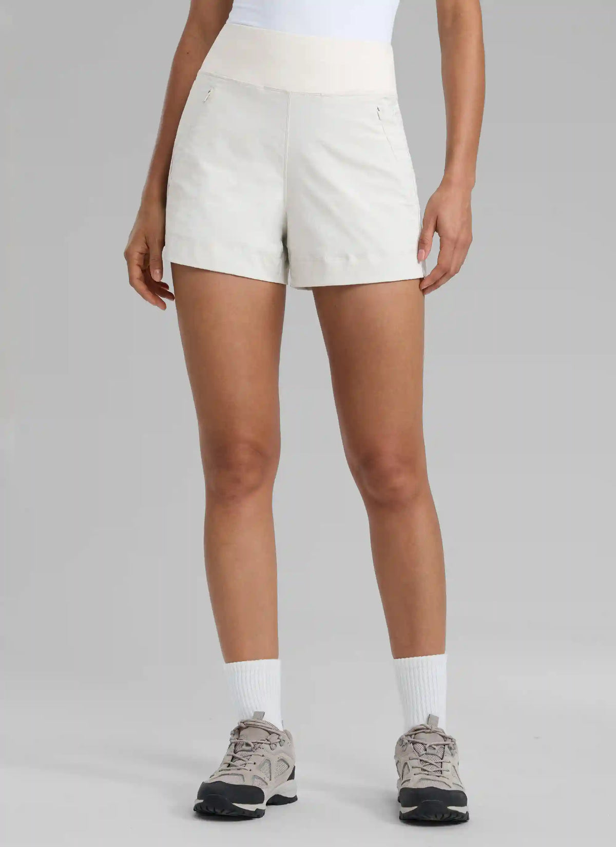 Ripstop Zip Pocket Mid Rise Shorts 4''