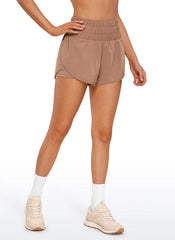 Feathery-Fit Soft  2 in 1 High Rise Shorts 3''