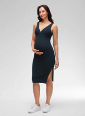 Butterluxe Maternity V Neck Nursing Dress