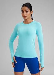 Seamless Crew Neck Long Sleeve