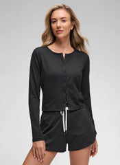 Cloud Jersey Lightweight Button Down Cardigan