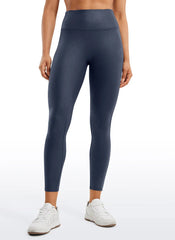 Faux Leather No Front Seam Legging 25''