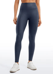 Faux Leather No Front Seam Legging 28''