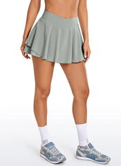 Feathery-Fit Soft Ruffle Layered Skirt 13''