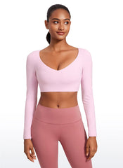 Butterluxe Double Lined Long Sleeve Cropped