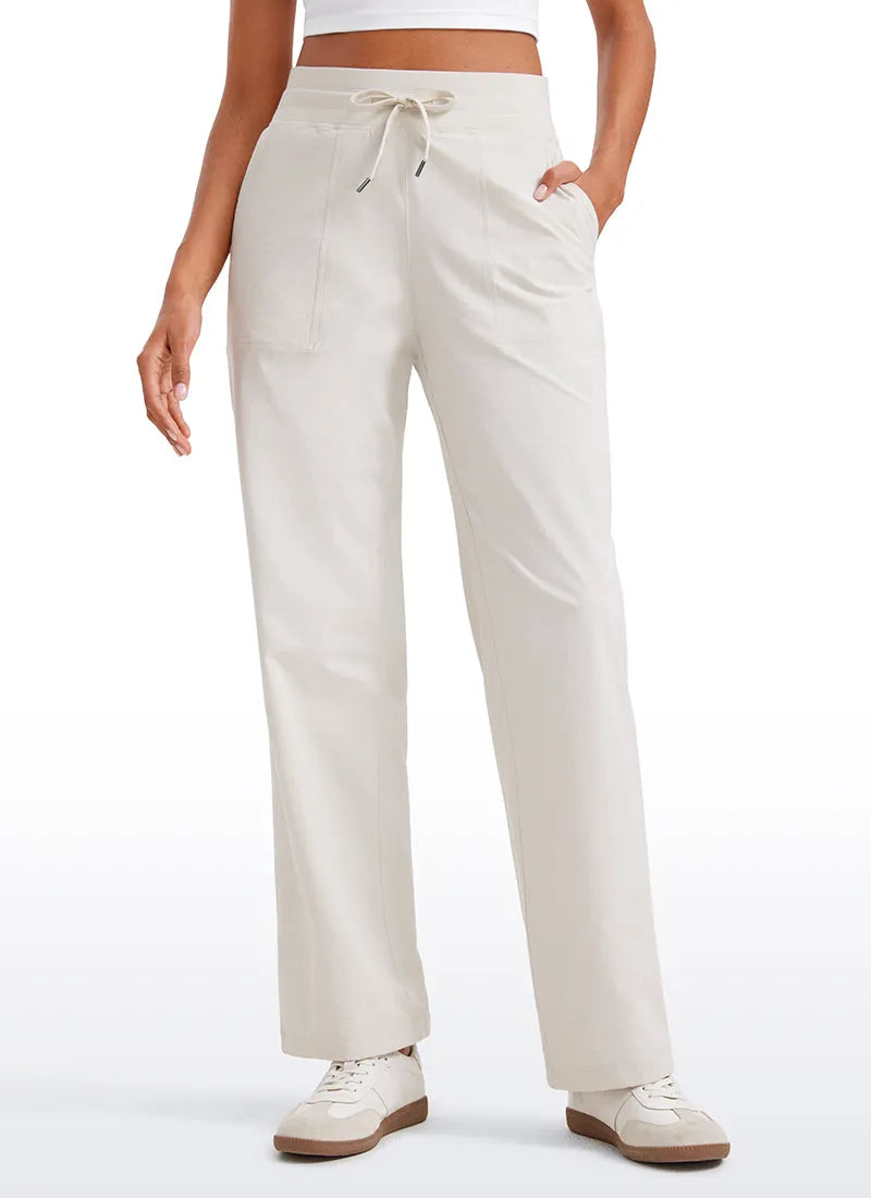 Strech Straight Leg High Rise Pant 30''