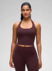 Butterluxe Built in Bra Halter Tank