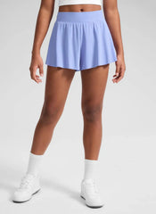 Girls High Rise 2 in 1 Flowy Sport Shorts 2.5''