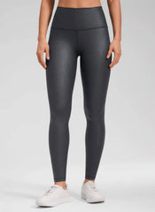 Matte Faux Leather Legging 28''