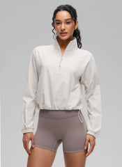 Half Zip Lightweight Pocket Long Sleeve