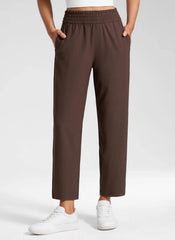 Feathery-Fit Drapey Tapered Ankle Pant 27"