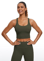 Butterluxe Criss Cross Back Built-in Bra Tanks