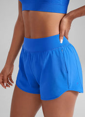 Feathery-Fit Soft Liner Zipper Pocket Shorts 3''