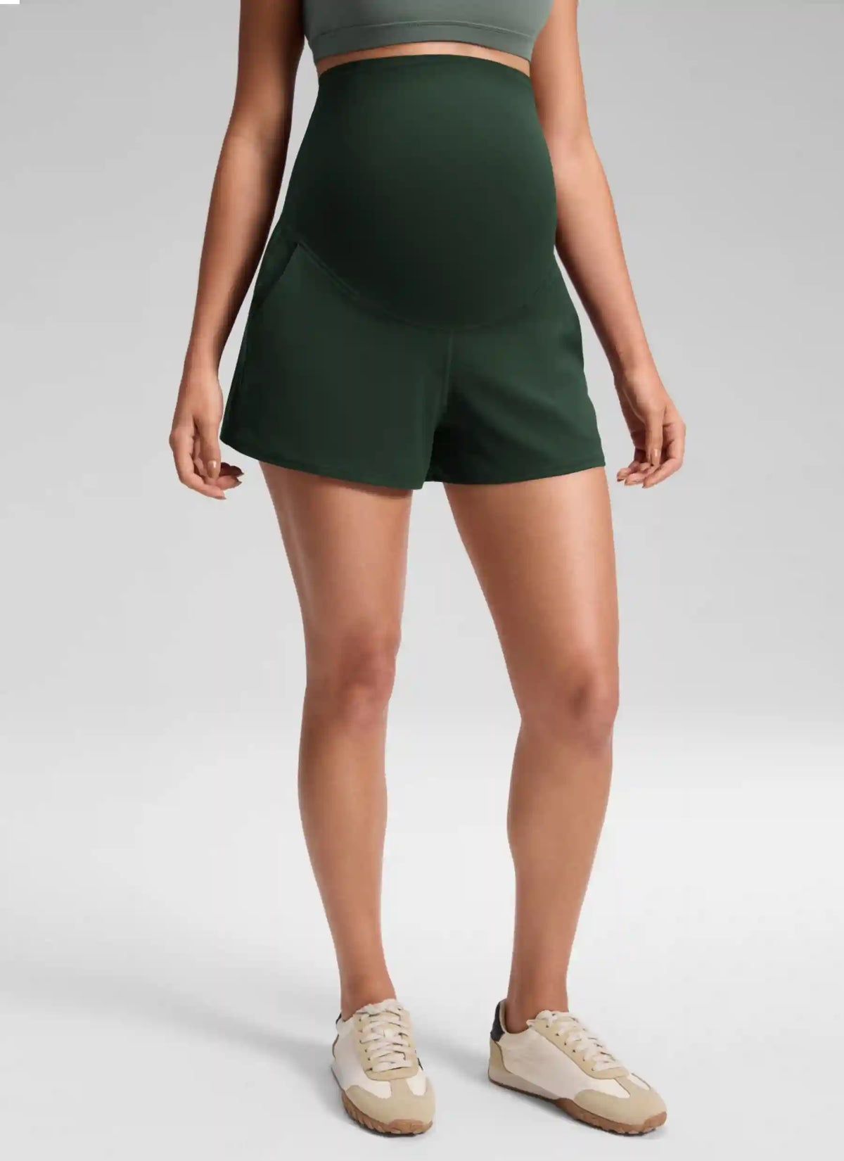 Softretch Maternity A-Line Athletic Shorts 3''