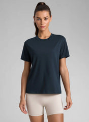 Poly Cotton-Blend Short Sleeves