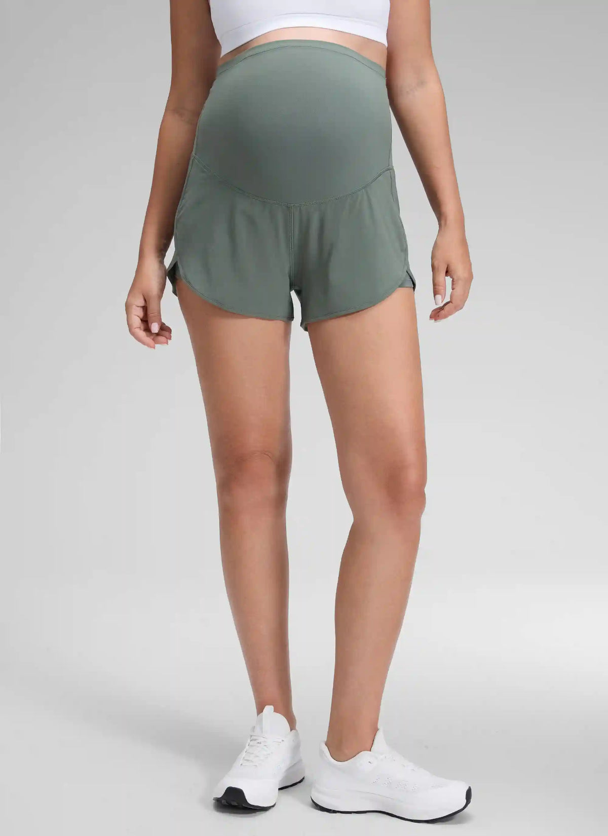 Feathery-Fit Soft 2 in 1 Maternity Shorts 3''
